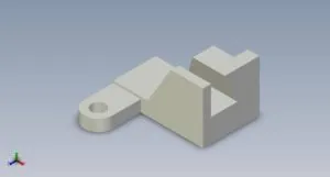 A simple CAD 3D model (Source: GrabCAD.com)