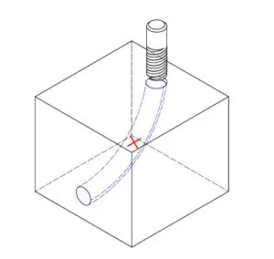 Curved holes are an example of a feature that cannot be produced by CNC milling.