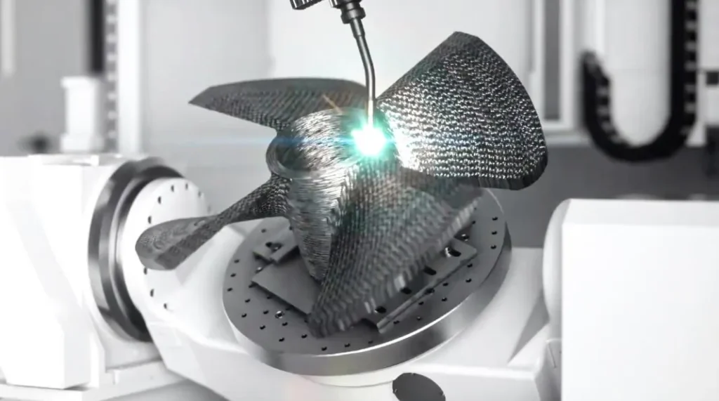 △Gefertec Wire Arc Additive Manufacturing (WAAM) printing