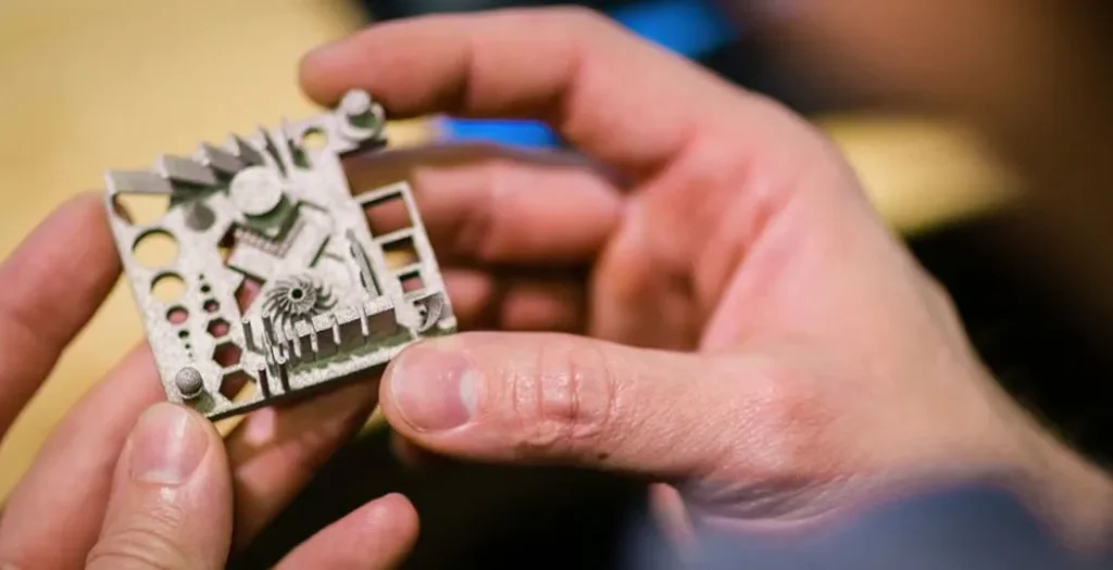 △ Xact Metal test piece showing SLM accuracy (Source: Xact Metal)