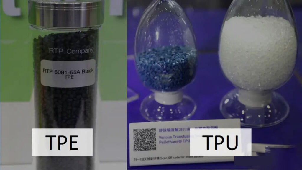 TPE and TPU particles
