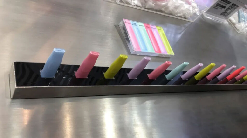 Two-shot injection molding structural parts can be different colors or have transparent elements embedded.