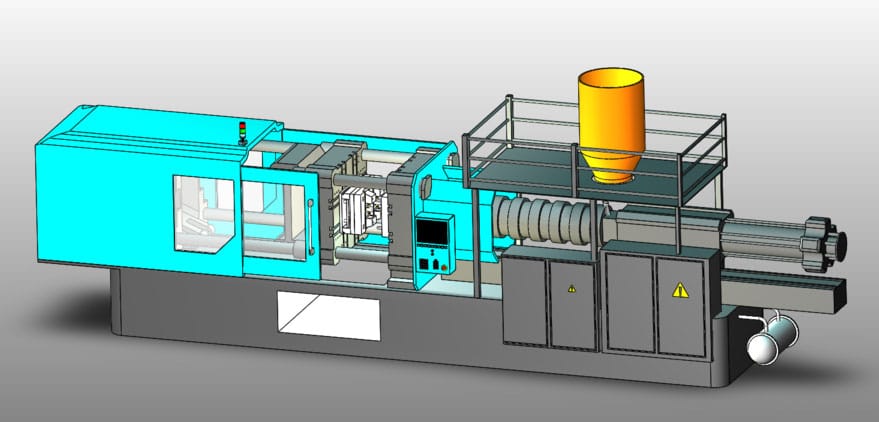 Injection Molding Machine 3D Model