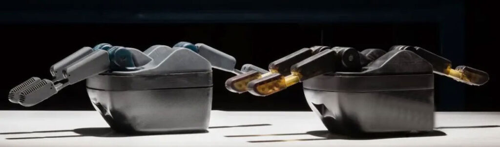 Picture: The prototype on the left and the marketed product on the right